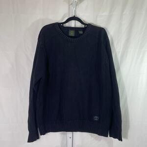 Timberland Crewneck Cotton Sweater - Men Size XXL - Blue - Heritage Classicore